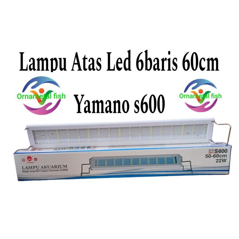 Jual Lampu Led 6baris Led Box Yamano S600 Untuk Aquarium 50 60cm