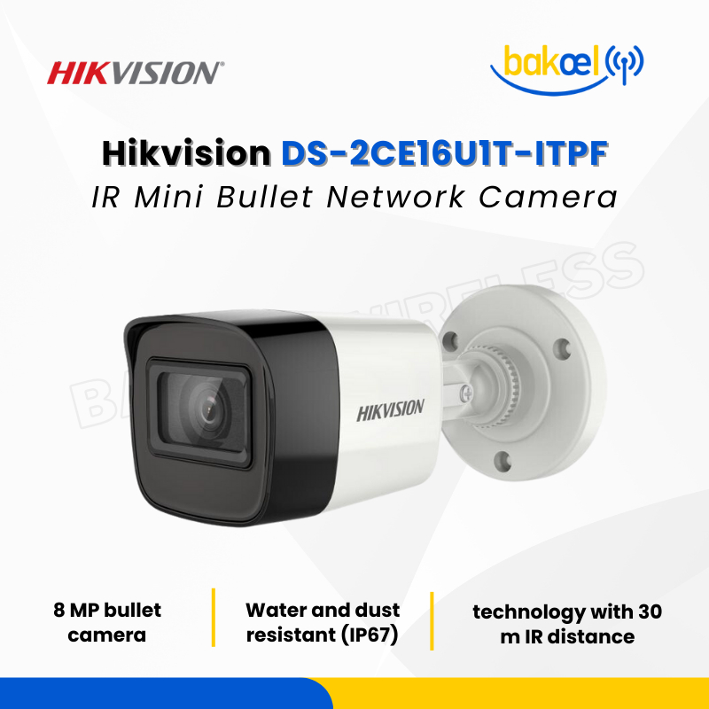 Jual HIKVISION DS 2CE16U1T ITPF 8MP 4K OUTDOOR EXIR IR 30M TURBO HD