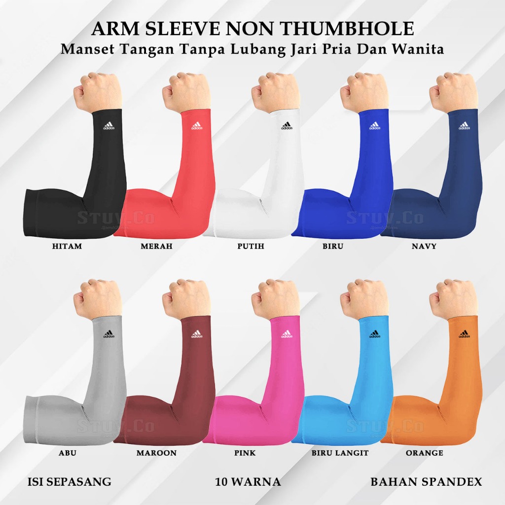 Jual Handsock Manset Tangan Non Thumbhole Arm Sleeve Pelindung Tangan