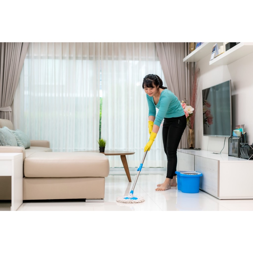 Jual Pel Lantai Super Mop Spin Mop Stainless Alat Pel Putar Otomatis