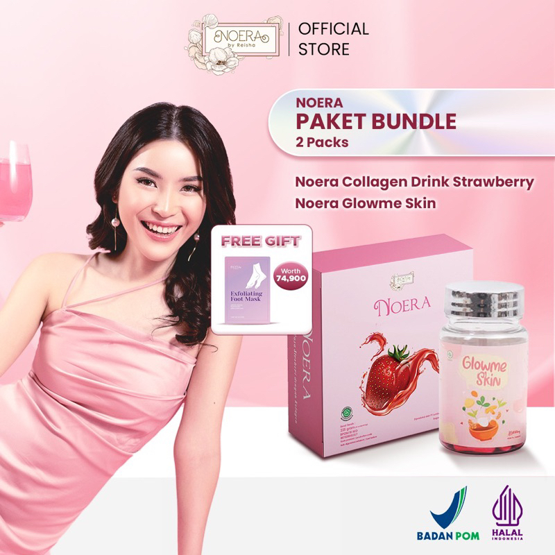 Jual Paket Bundle Noera Collagen Drink Noera Glow Me Skin Minuman