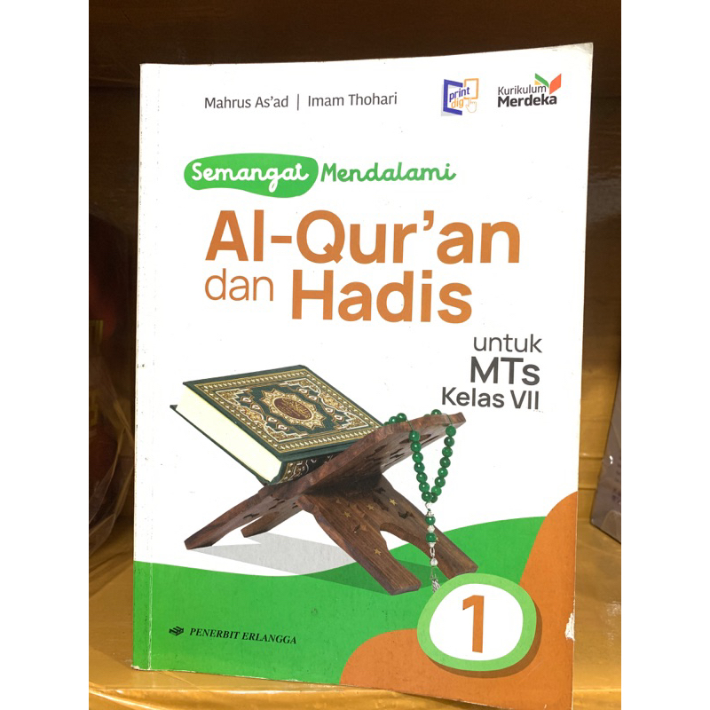 Jual Original Semangat Mendalami Al Quran Dan Hadis Kelas Mts