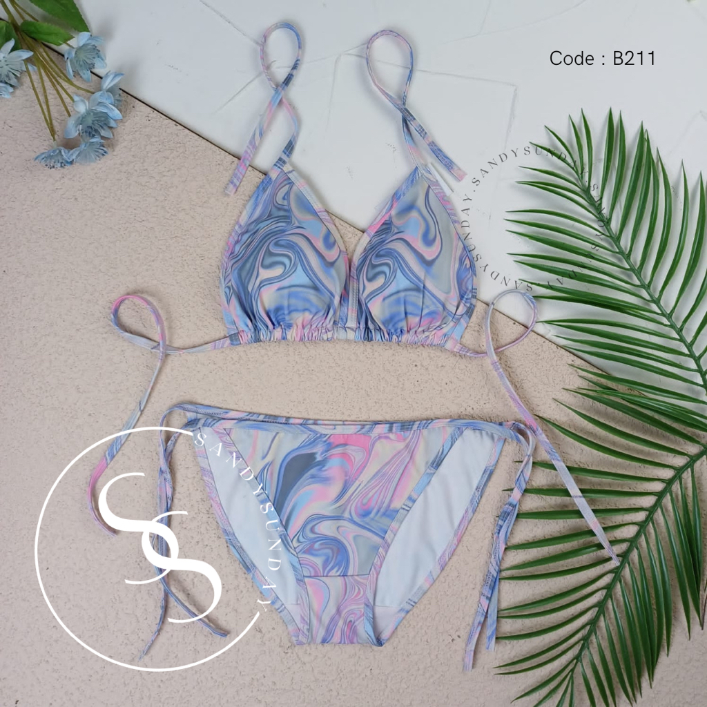 Jual Bikini Set Renang Wanita Bikini Pantai Sexy Two Piece Triangle