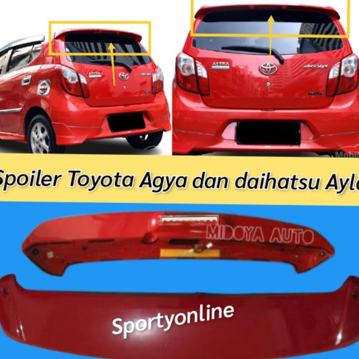 Jual Ai Spoiler Agya Dan Ayla Plus Lampu Shopee Indonesia