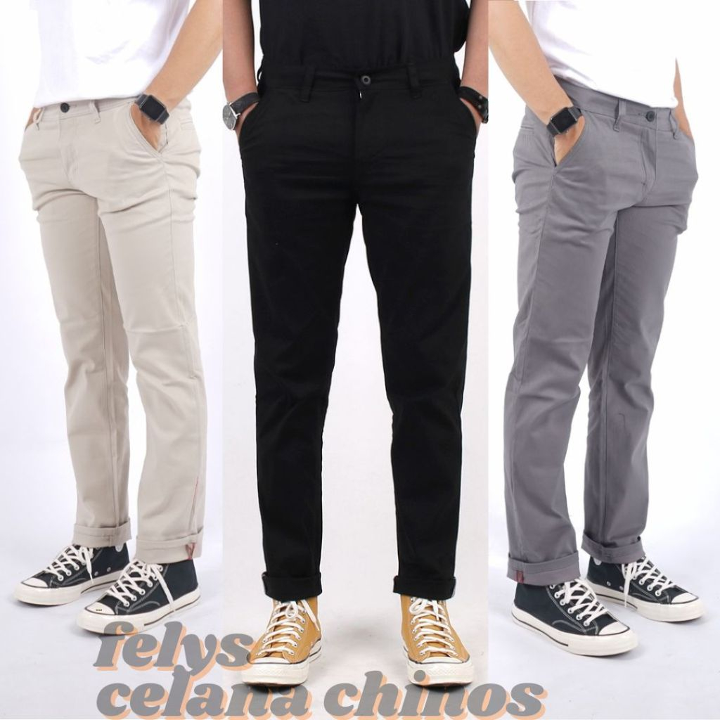 Jual CELANA PANJANG PRIA CHINO PREMIUM QUALITY SLIM FIT TERLARIS