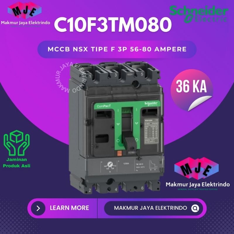 Jual Mccb Phase Ampere P A Nsx F Ka C F Tm Schneider