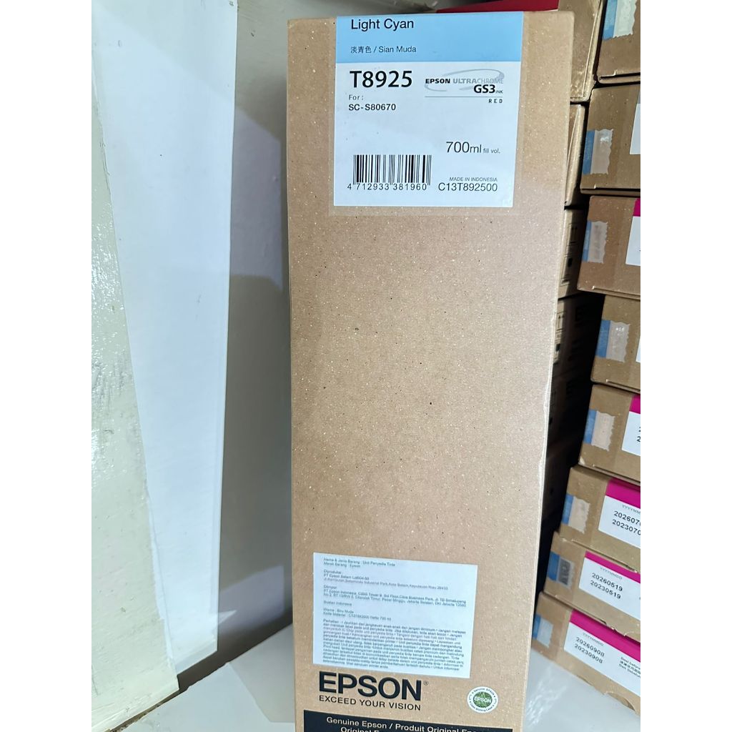 Jual Tinta Epson Light Cyan T Untuk Printer Ecosolvent Epson Sc