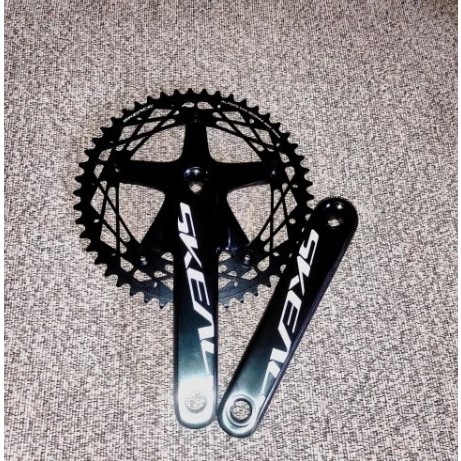 Jual Crankset Fixie Skeace Spider BB Kotak 49T BCD 144 Panjang 165MM