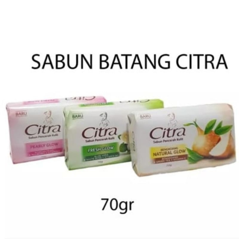 Jual CITRA Sabun Pencerah Kulit 70 Gr CITRA Sabun Mandi Batang Shopee