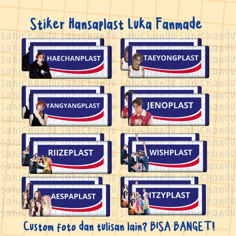 Jual Pre Order Stiker Hansaplast Luka Untuk Kado Freebies Konser Kpop