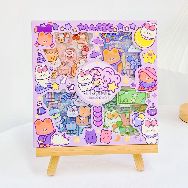 Jual KKM SANRIO Sticker Box Character Cartoon Stiker 2D Box Isi 100