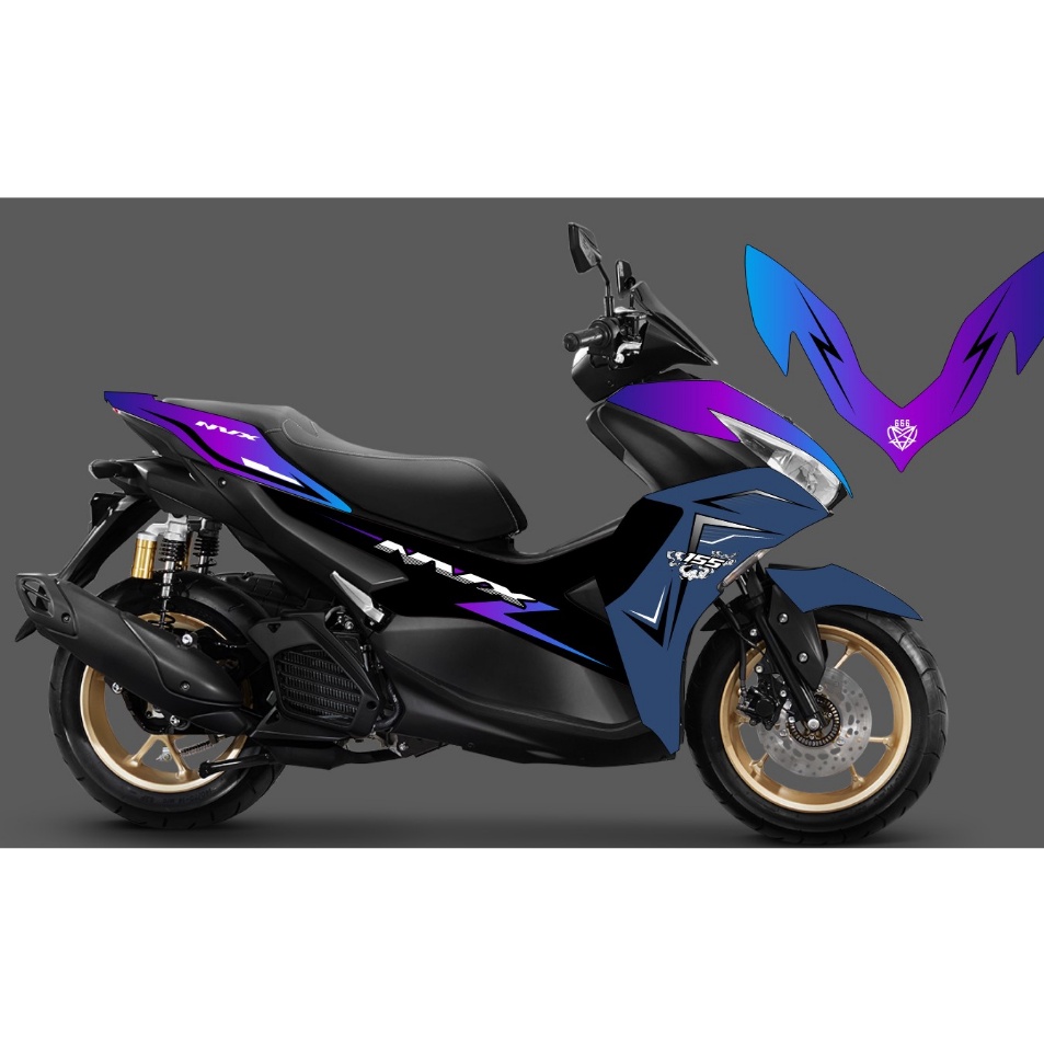 Jual Striping Sticker All New Aerox Connected Nvx Transparan Senja