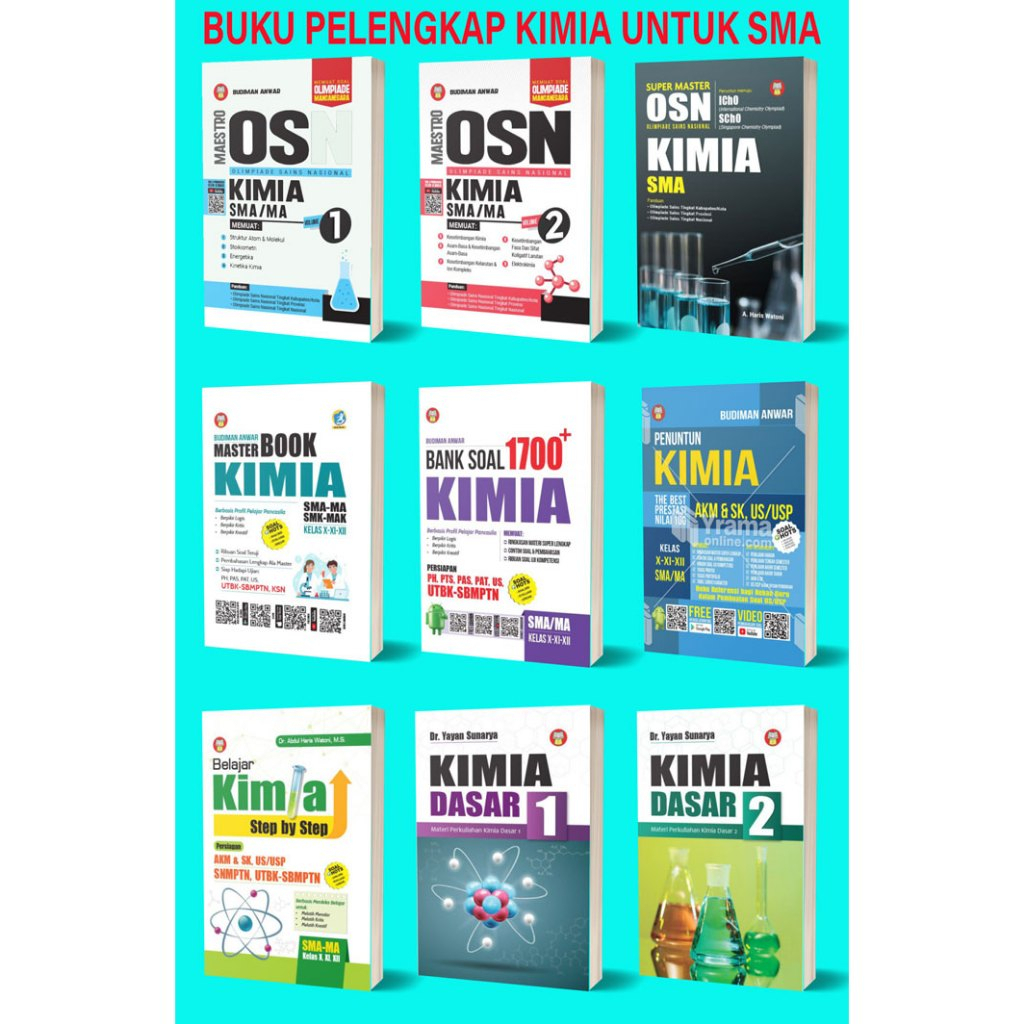 Jual BUKU OSN KIMIA SMA MAESTRO OSN KIMIA 1 MAESTRO OSN KIMIA 2