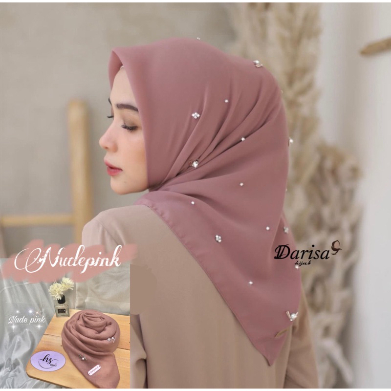 Jual Raya Square Bahan Voal Premium Hijab Segiempat Voal Swarovski