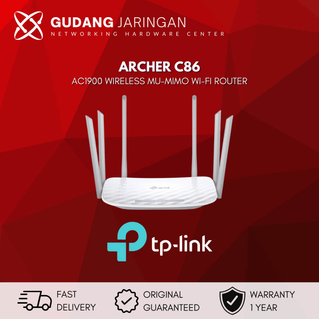 Jual TP LINK ARCHER C86 AC1900 Wireless MU MIMO Wi Fi Router TPLINK