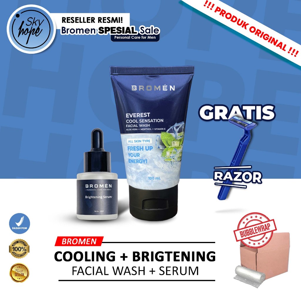 Jual Bromen Everest Cooling Facial Brightening Plus Everest Cool