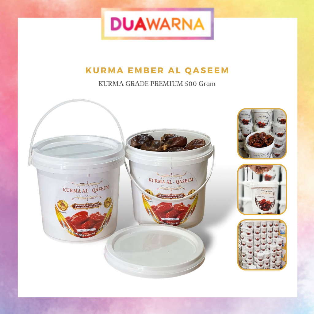 Jual Duawarna Kurma Al Qaseem Grade Premium Kemasan Ember Gr