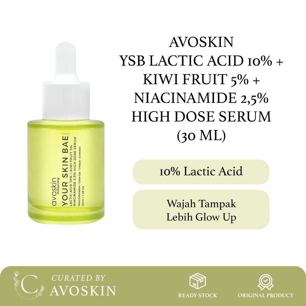 Jual Serum Avoskin Your Skin Bae Lactic Acid Ml Saatnya Tampil Glow