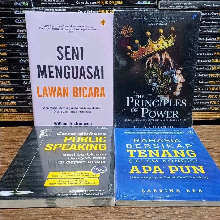 Jual Paket 4 Buku Pengembangan Diri The Principle Of Power Rahasia