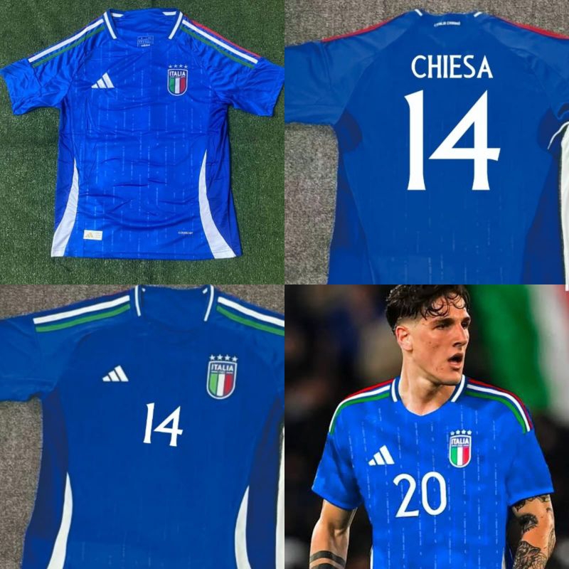 Jual JERSEY BAJU BOLA ITALIA ITALY HOME 2024 EUROO GRADE ORI Shopee