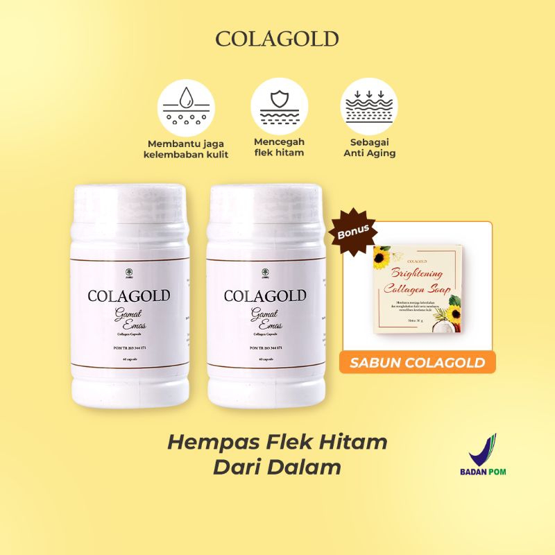 Jual Colagold Bundling Sabun Suplemen Collagen Kapsul Sabun