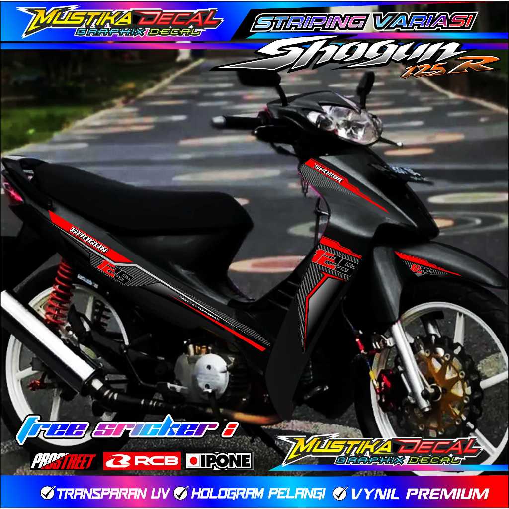 Jual STRIPING VARIASI SUZUKI SHOGUN 125 R STIKER LIST VARIASI MOTOR