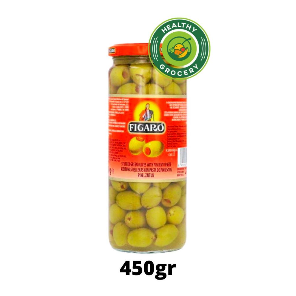 Jual Figaro Green Olive With Pimiento Pitted Black Olive Gr In Jar