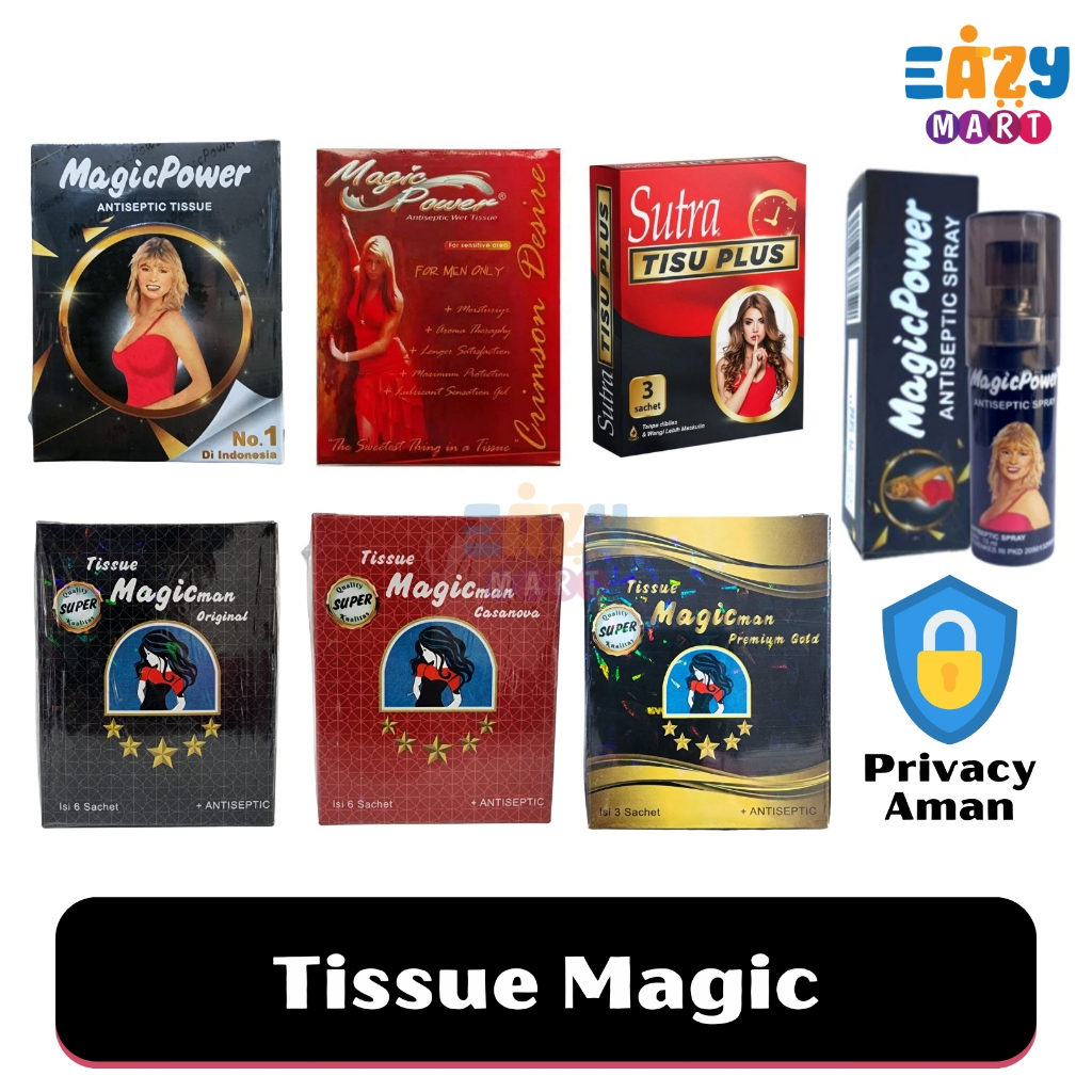 Jual Tissue Magic Magic Power Man Sutra Tisu Spray Shopee Indonesia