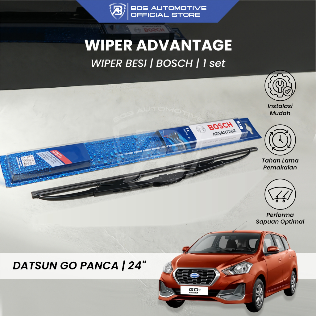 Jual Wiper Blade Bosch Clear Frameless Karet Kipas Kaca Depan Mobil