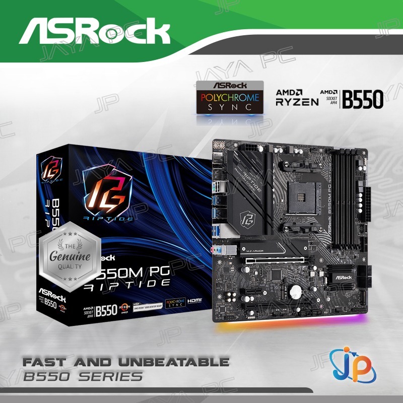 Jual Motherboard Asrock B M Pg Riptide Am Amd B Ddr Usb