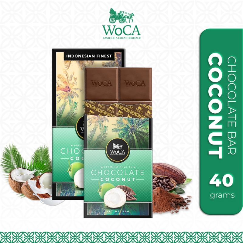 Jual Woca Cokelat Kelapa Premium Chocolate Bar Gram Shopee Indonesia