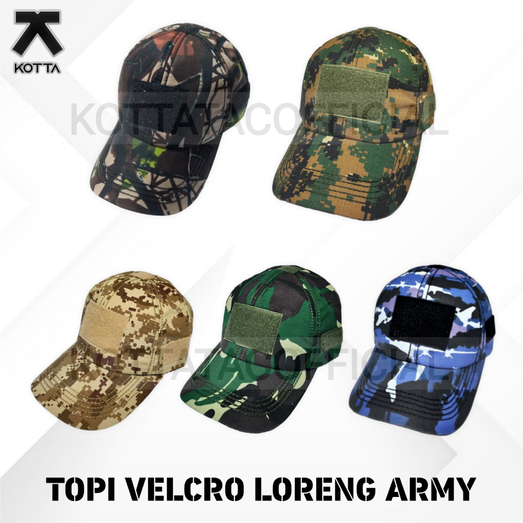 Jual TOPI TACTICAL VELCRO LORENG ARMY TNI MALVINAS DIGITAL GURUN MARPAT