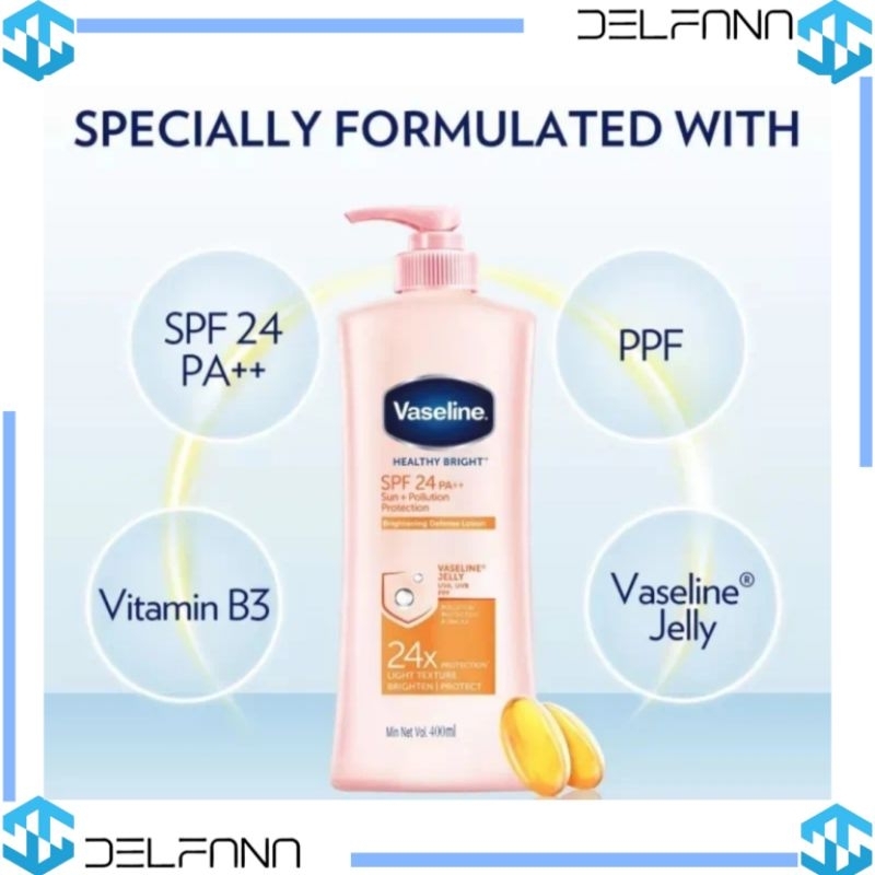 Jual Vaseline Healthy Bright Hand Body Lotion Spf Pa Ml