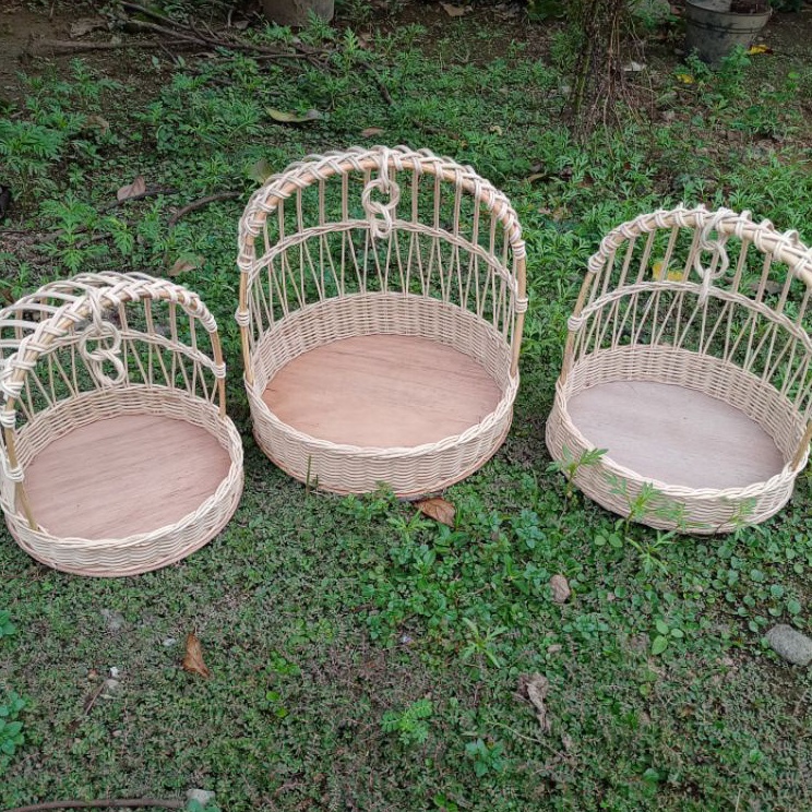 Jual Kejutan Favorit Keranjang Rotan Ayunan Bulat HARGA SATUANECERAN