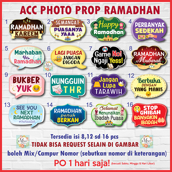 Jual PHOTOPROPS RAMADHAN ACC PHOTOBOOTH FUN PROP PROPS HIASAN