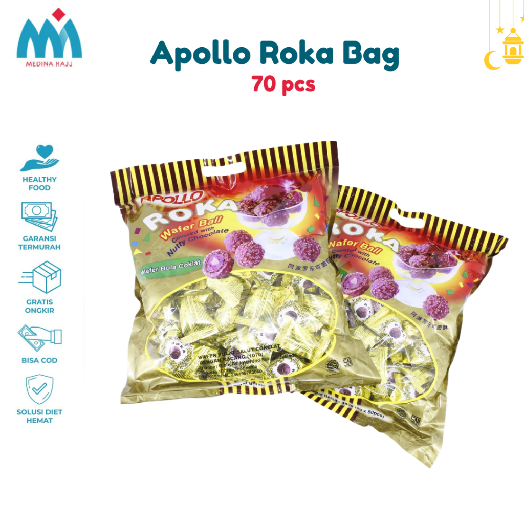 Jual Roka Coklat Apollo Wafer Ball Isi Pcs Shopee Indonesia