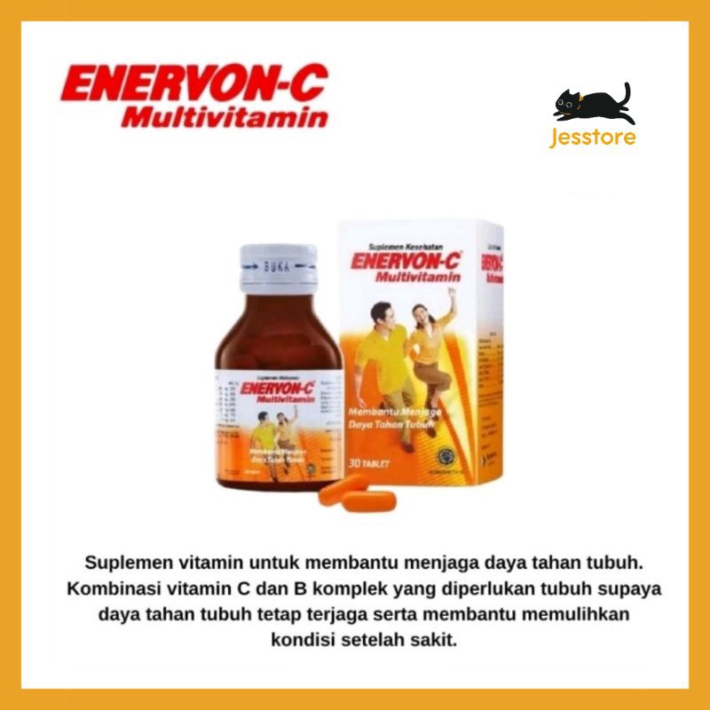 Jual ENERVON C 30 TABLET MULTIVITAMIN MEMBANTU MENJAGA DAYA TAHAN