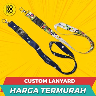 Jual Lanyard Custom Digital Print Tali Gantungan Id Card Satuan