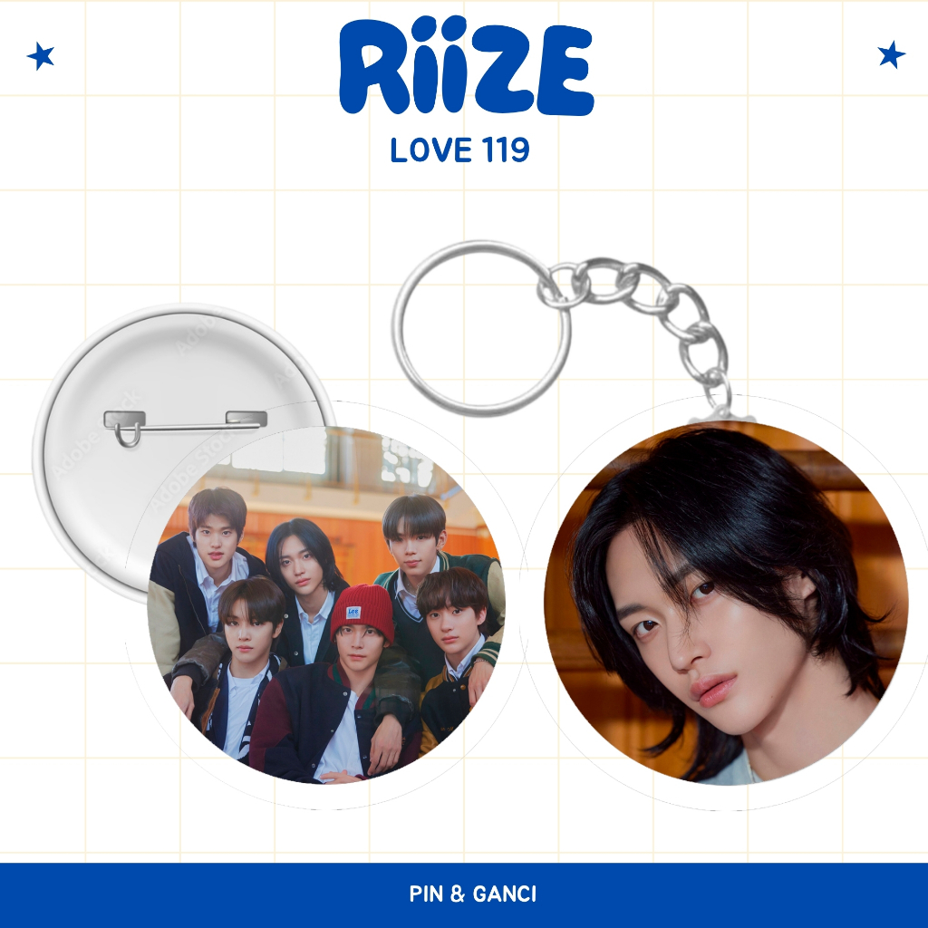 Jual Ganci Riize Pin Love Seasons Greetings Keychain Ukuran