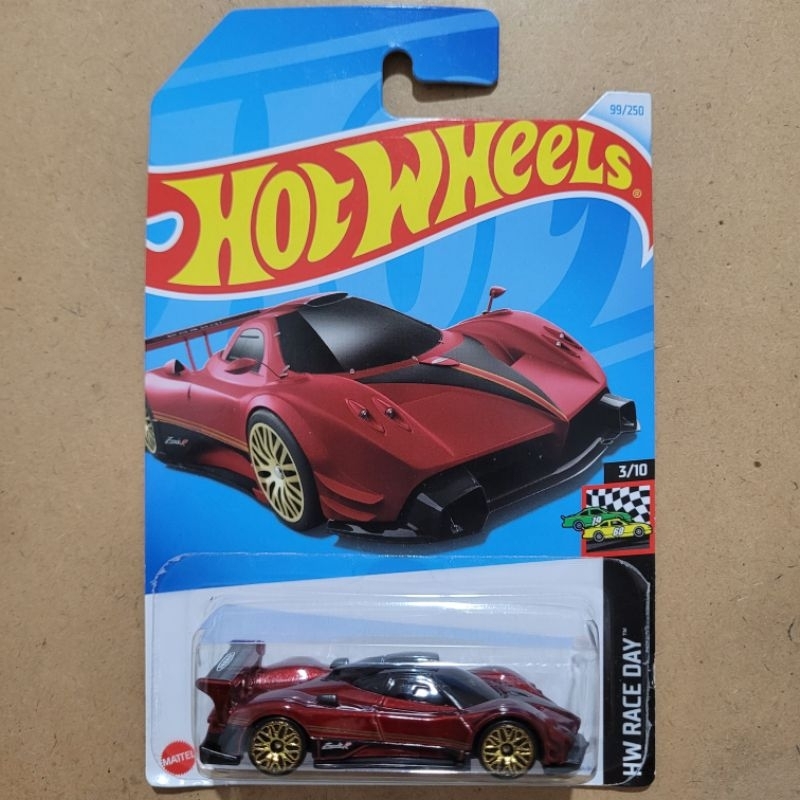 Jual HOT WHEELS SHORT LONG CARD PAGANI ZONDA R HW RACE DAY RED Shopee Indonesia