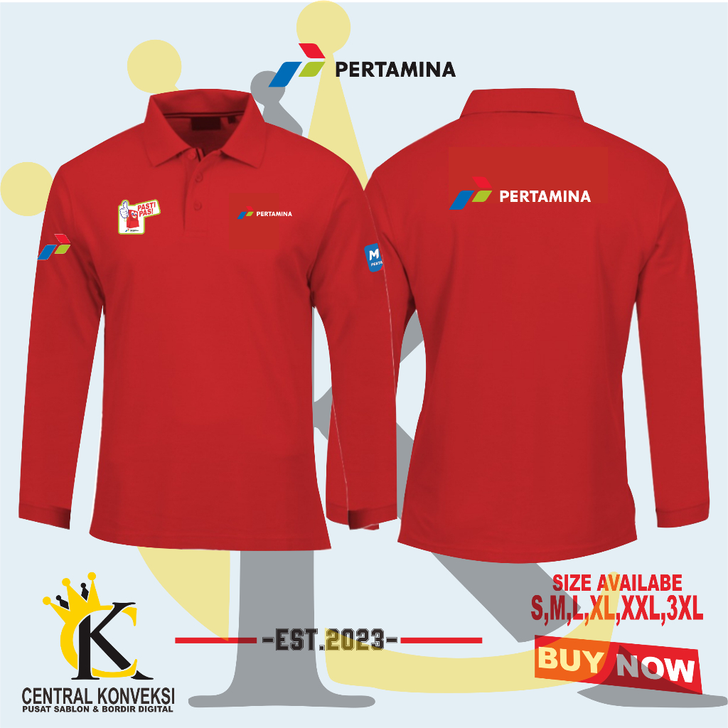 Jual Poloshirt Kaos Kerah Pertamina Pasti Pas Kaos Kerah Mypertamina