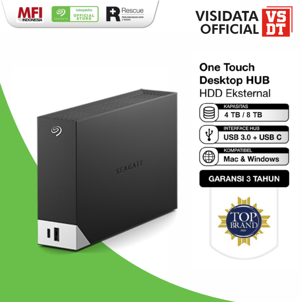 Jual Seagate One Touch Desktop Hdd Hardisk Eksternal With Hub Usb C