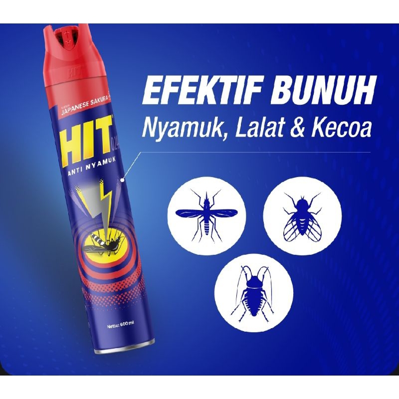 Jual Hit Aerosol Japanese Sakura Obat Nyamuk 600ml Shopee Indonesia