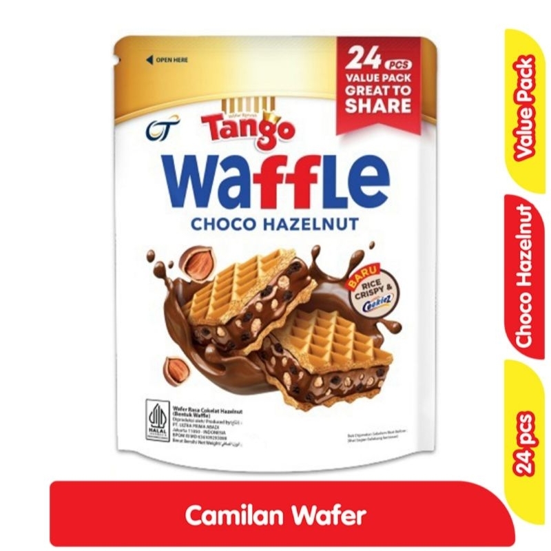 Jual Tango Waffle Wafer Choco Hazelnut Isi 24 X 10gr Share Pack Value