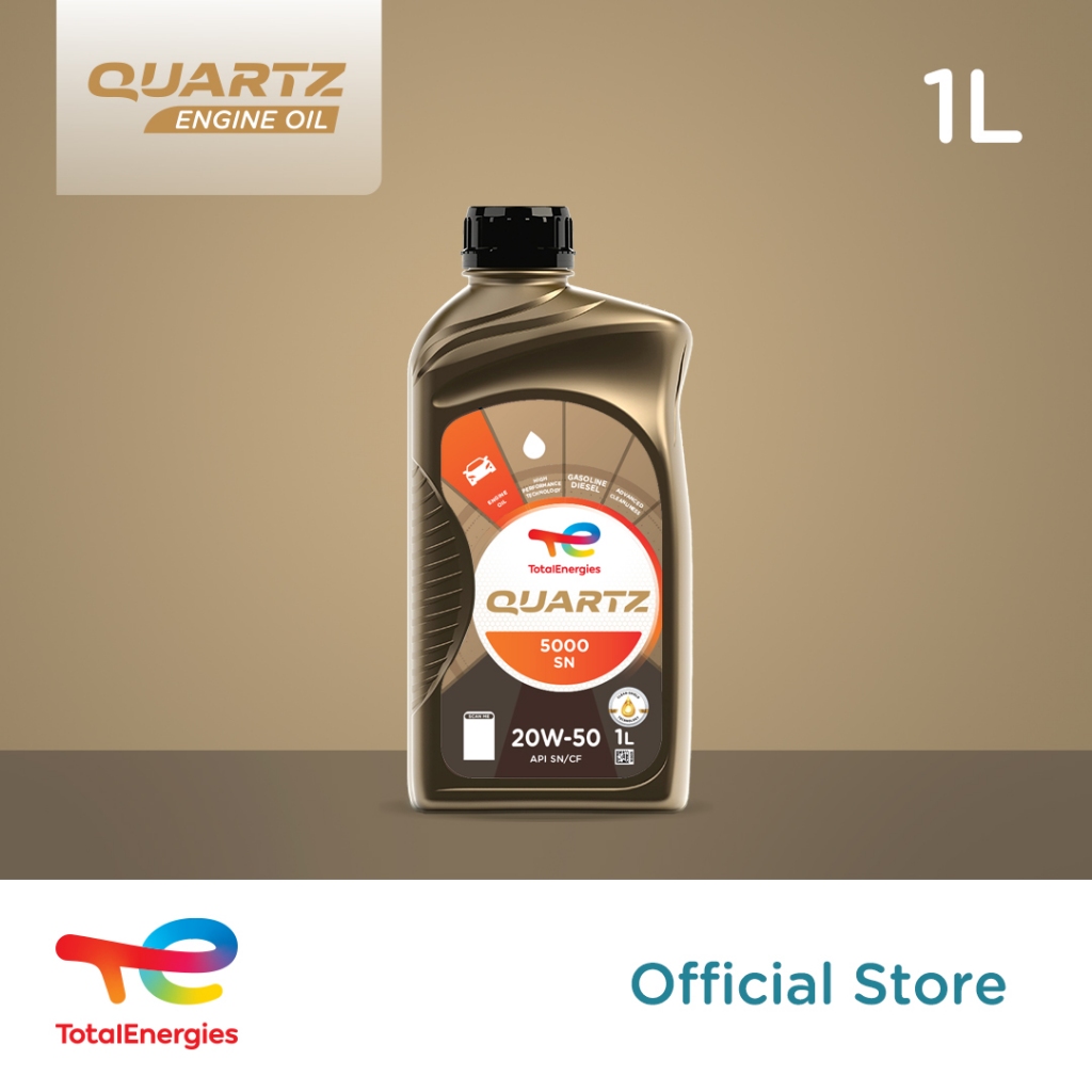 Jual TotalEnergies Quartz 5000 20W 50 SN Oli Mesin Mobil 1L Shopee