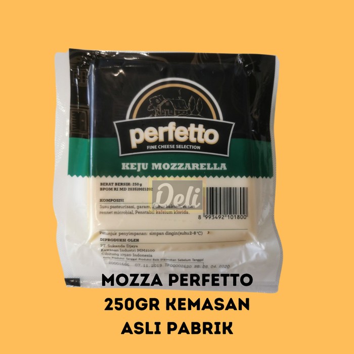 Jual Keju Mozzarella Perfetto Gr Kemasan Asli Pabrik Shopee Indonesia