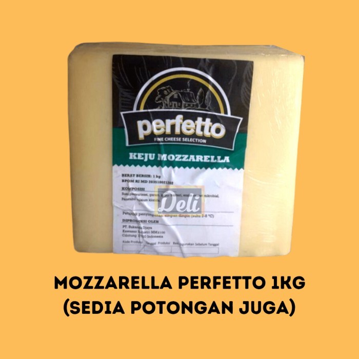 Jual Keju Mozzarella Perfetto Kemasan Asli Pabrik 1kg Shopee Indonesia