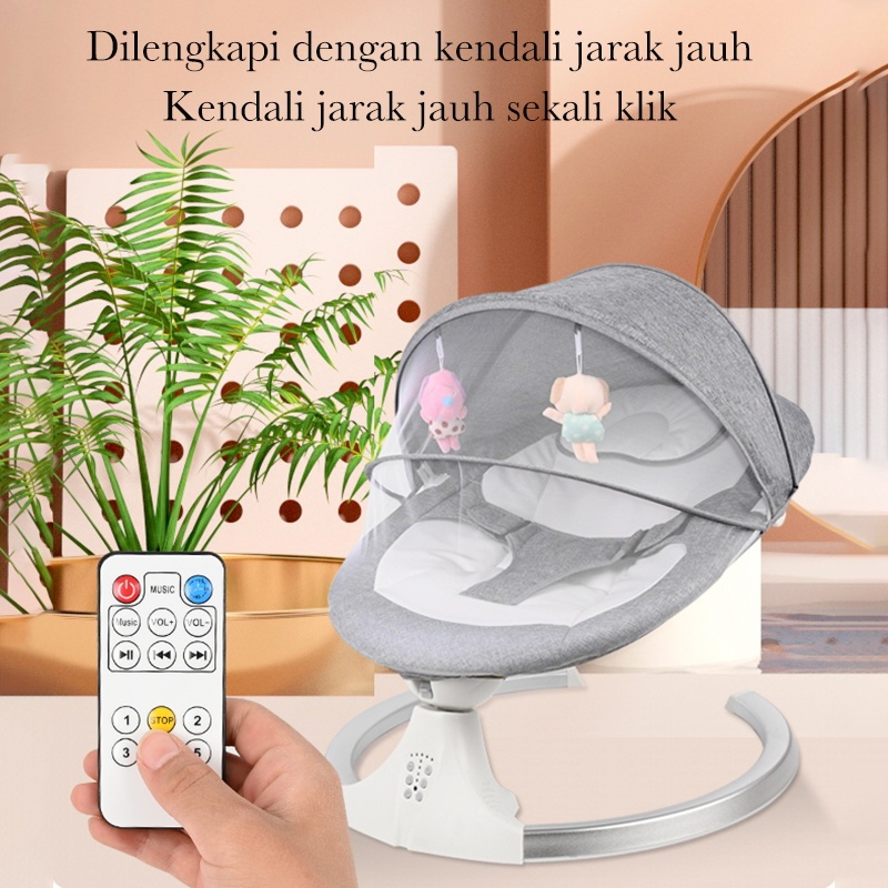 Jual Mmhomelove Ayunan Bayi Otomatis Elektrik Baby Swing Listrik Lipat