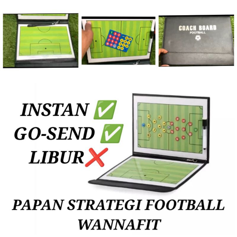 Jual Papan Strategi SepakBola Coaching Board Football Soccer Coach