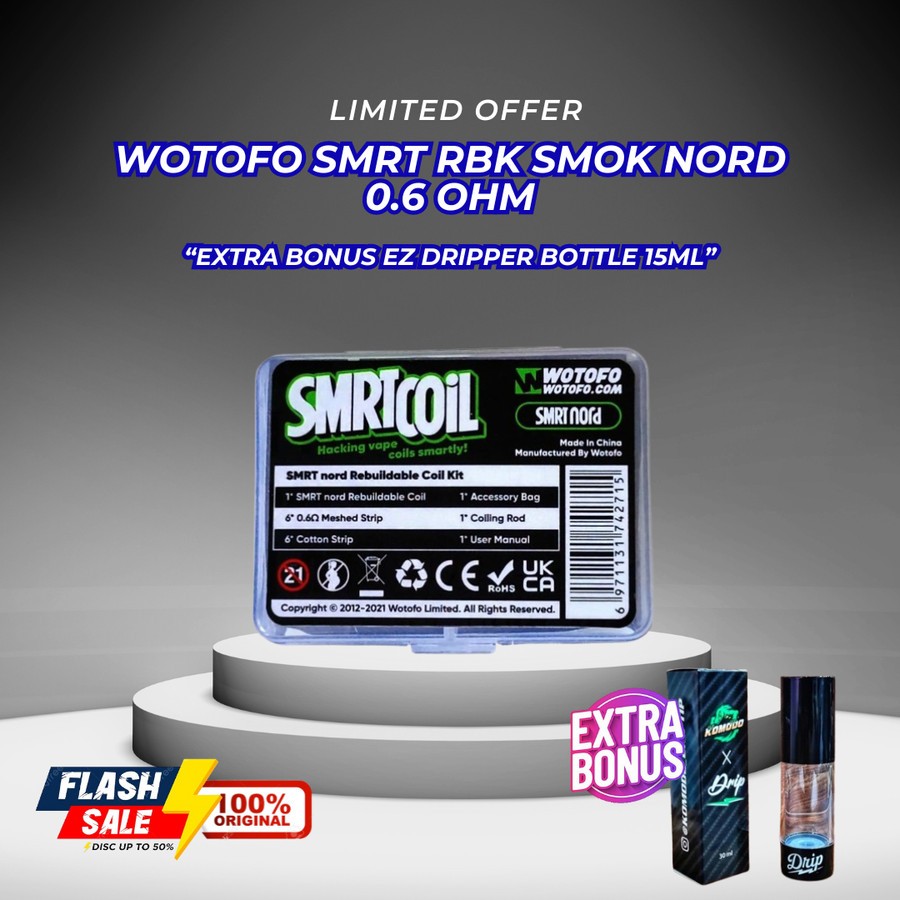 Jual Molan Cano Rbk Smok Nord Smrt Rebuildable Coil Kit By Wotofo